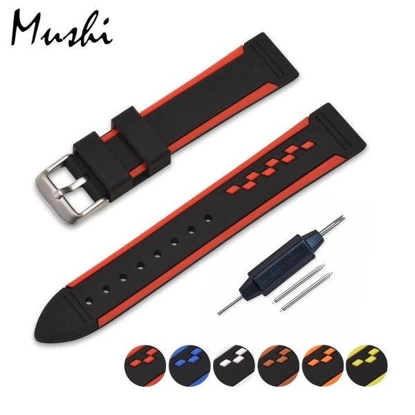 watch bands soft silicone thin band 20mm 22mm 24mm rubber strap waterproof watchband with tools, Black;brown
watch bands soft silicone thin band 20mm 22mm 24mm rubber strap waterproof watchband with tools, Black;brown