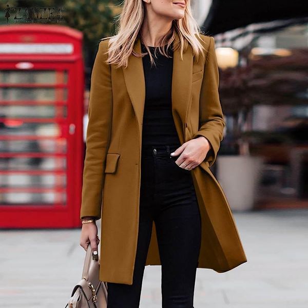 women's suits & blazers casual women elegant long sleeve lapel blazer button office work coat autumn vintage outwear jackets female o, White;black
women's suits & blazers casual women elegant long sleeve lapel blazer button office work coat autumn vintage outwear jackets female o, White;black