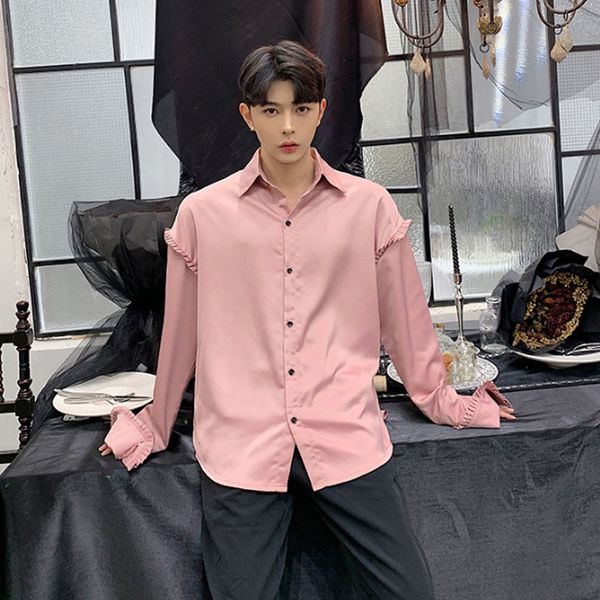 men's casual shirts men loose long sleeve male harajuku streetwear vintage fashion show dress shirt nightclub stage clothes1 tq9q, White;black
men's casual shirts men loose long sleeve male harajuku streetwear vintage fashion show dress shirt nightclub stage clothes1 tq9q, White;black