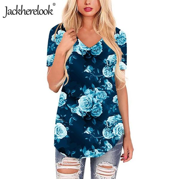 jackherelook summer loose blouses for women's blue rose flower design v-neck ladies shirts harajuku clothes blusas de mujer &, White
jackherelook summer loose blouses for women's blue rose flower design v-neck ladies shirts harajuku clothes blusas de mujer &, White