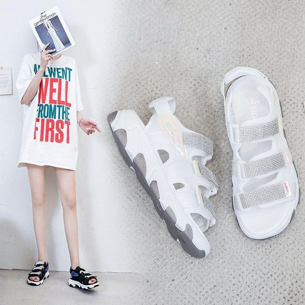 dad shoes women 2021 summer wild thick-soled sandals fairy wind magic stickers roman tide sports z860, Black
dad shoes women 2021 summer wild thick-soled sandals fairy wind magic stickers roman tide sports z860, Black