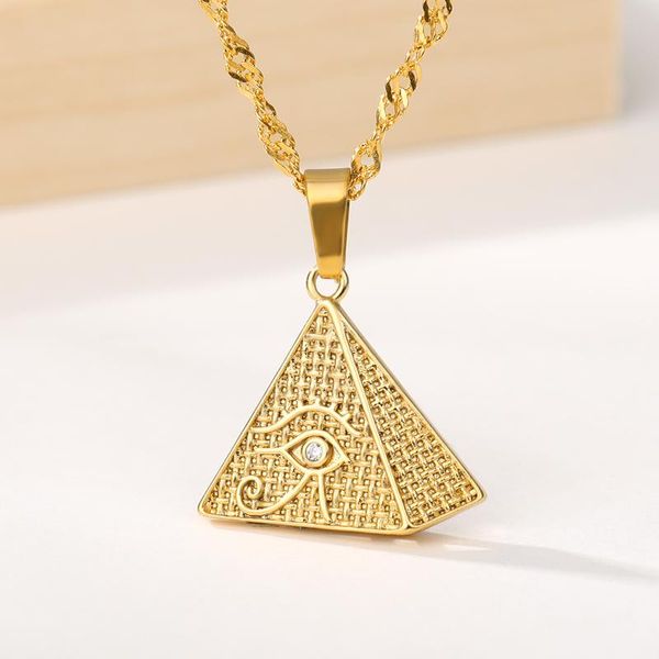 pendant necklaces egyptian egypt pyramid necklace for women eye charm gold geometric triangle collier male jewelry on the neck, Silver
pendant necklaces egyptian egypt pyramid necklace for women eye charm gold geometric triangle collier male jewelry on the neck, Silver