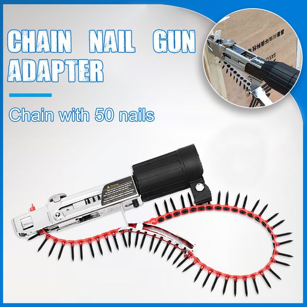 drillpro automatic chain nail gun adapter screw gun for electric drill woodworking tool cordless power drill attachment
drillpro automatic chain nail gun adapter screw gun for electric drill woodworking tool cordless power drill attachment