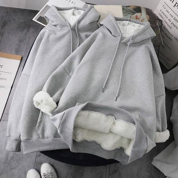 women's hoodies & sweatshirts thick fleece autumn winter fashion women sweatshirt hoodie coat warm korean solid color long sleeve hoode, Black
women's hoodies & sweatshirts thick fleece autumn winter fashion women sweatshirt hoodie coat warm korean solid color long sleeve hoode, Black
