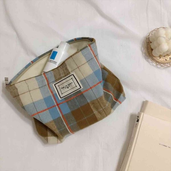 korean frosted cotton plaid cosmetic bags zipper make up pouch travel beauty storage women casual hand
korean frosted cotton plaid cosmetic bags zipper make up pouch travel beauty storage women casual hand