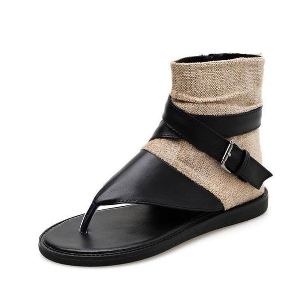 fashion women's summer sandals flip flops high flat patchwork outside shoes buckle black khaki c35
fashion women's summer sandals flip flops high flat patchwork outside shoes buckle black khaki c35