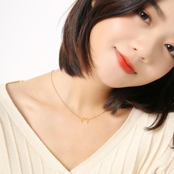 pendant necklaces v attract 10pcs geometric half moon collier femme 2021 stainless steel jewellery women accessories jewelry fashion, Silver
pendant necklaces v attract 10pcs geometric half moon collier femme 2021 stainless steel jewellery women accessories jewelry fashion, Silver
