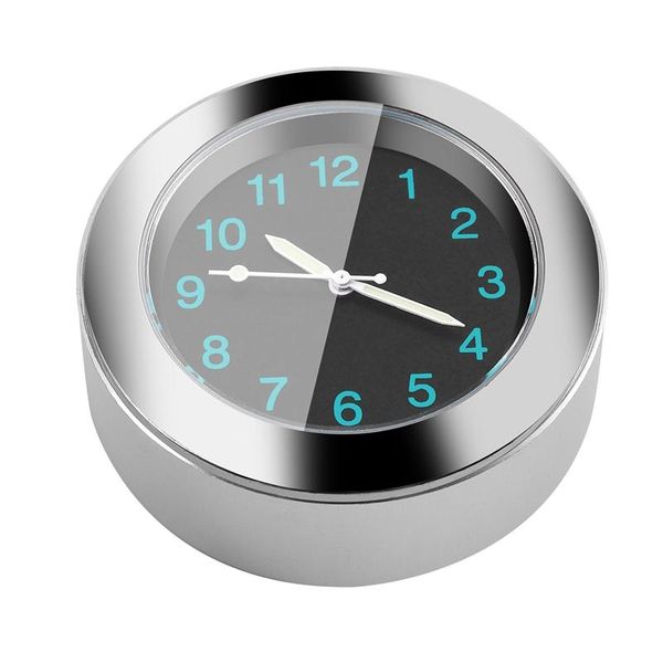 multimeters motorcycle accessory, handlebar mount time clock (silver)
