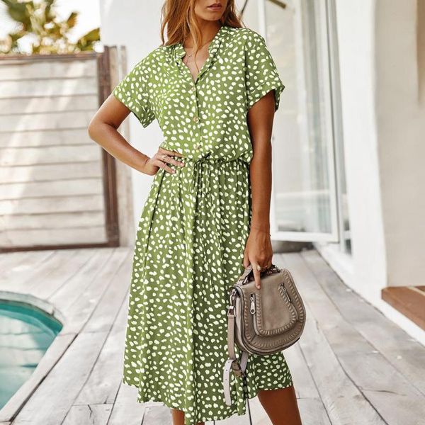 casual dresses shirt dress summer boho dot print loose women short sleeve lace-up buttons for dating v-neck high waist beach robe, Black;gray
casual dresses shirt dress summer boho dot print loose women short sleeve lace-up buttons for dating v-neck high waist beach robe, Black;gray