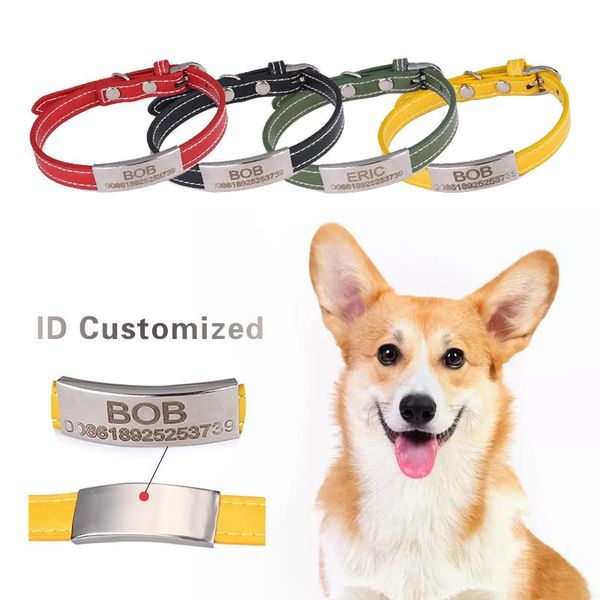 cat collars & leads dog personalized custom pu leather puppy collar engraved id tag nameplate adjustable pet necklace for dogs cats
cat collars & leads dog personalized custom pu leather puppy collar engraved id tag nameplate adjustable pet necklace for dogs cats