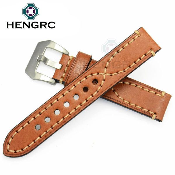 watch bands hengrc watchbands 22mm 24mm genuine leather strap women men manual cowhide band silver black buckle, Black;brown
watch bands hengrc watchbands 22mm 24mm genuine leather strap women men manual cowhide band silver black buckle, Black;brown