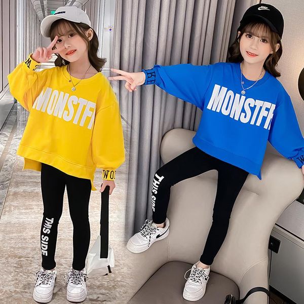 children clothes autumn cartoon girls sets long sleeve tracksuit 3- 13 years hoodies clothing sport suit kids, White
children clothes autumn cartoon girls sets long sleeve tracksuit 3- 13 years hoodies clothing sport suit kids, White