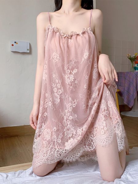 pajamas womens summer dress thin pure desire style lace nightdress sale, Black;gray
pajamas womens summer dress thin pure desire style lace nightdress sale, Black;gray