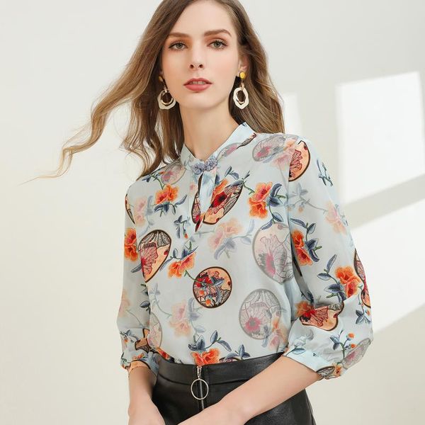 women's blouses & shirts xiaomoli fashion retro print embroidery classic shirt chinese button embellishment spring and summer 2021, White
women's blouses & shirts xiaomoli fashion retro print embroidery classic shirt chinese button embellishment spring and summer 2021, White