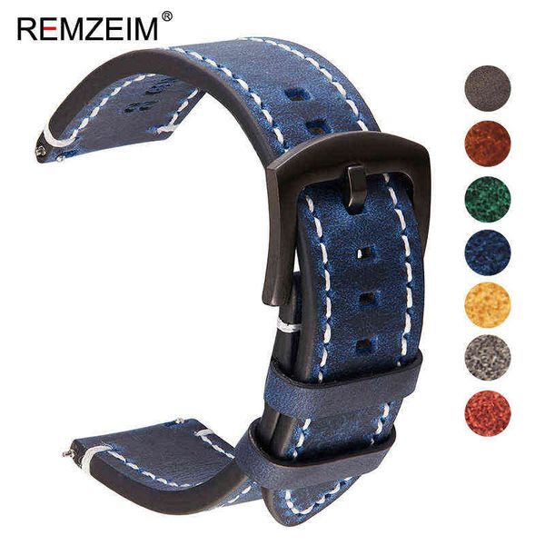 remzeim leather 18mm 20mm 22mm 24mm watchband quick release watch band strap blue brown green men women watch accessories h1123, Black;brown
remzeim leather 18mm 20mm 22mm 24mm watchband quick release watch band strap blue brown green men women watch accessories h1123, Black;brown