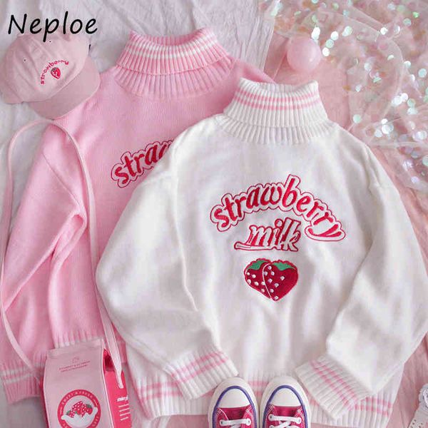 neploe sweet cute chic strawberry letter pullovers women autumn high neck long sleeve sweater fashion preppy femme 210423, White;black
neploe sweet cute chic strawberry letter pullovers women autumn high neck long sleeve sweater fashion preppy femme 210423, White;black