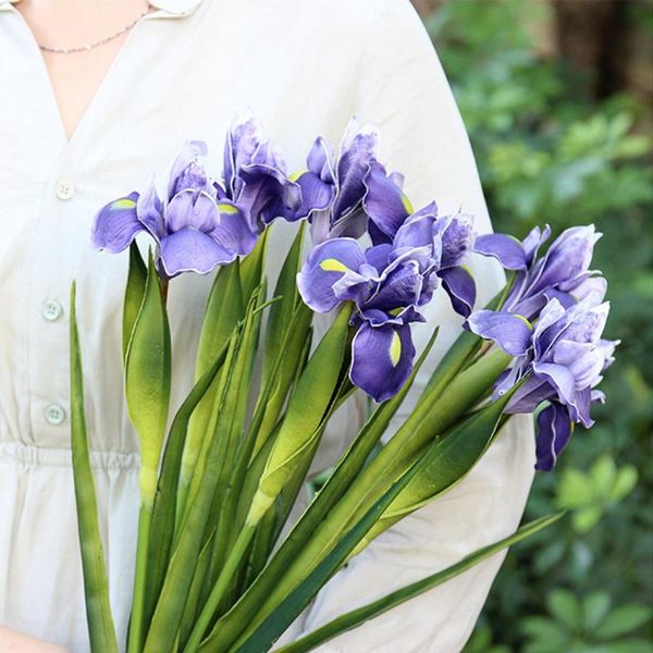 decorative flowers & wreaths 3pcs iris artificial fake silk plant branch bouquet real touch dinner for home table wedding party decoration
decorative flowers & wreaths 3pcs iris artificial fake silk plant branch bouquet real touch dinner for home table wedding party decoration