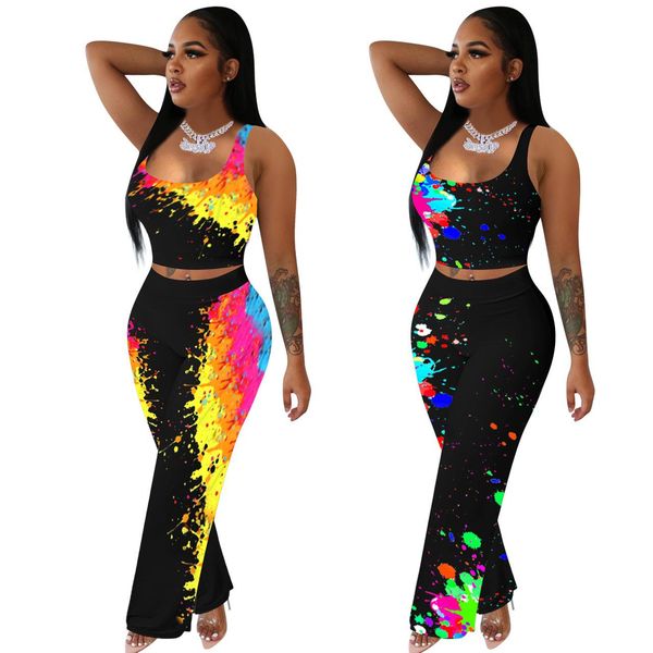 tracksuits graffiti print women sets backless tank long flare trousers jogger pants suit outfit street party 2 piece set tracksuit s-2xl, Gray
tracksuits graffiti print women sets backless tank long flare trousers jogger pants suit outfit street party 2 piece set tracksuit s-2xl, Gray