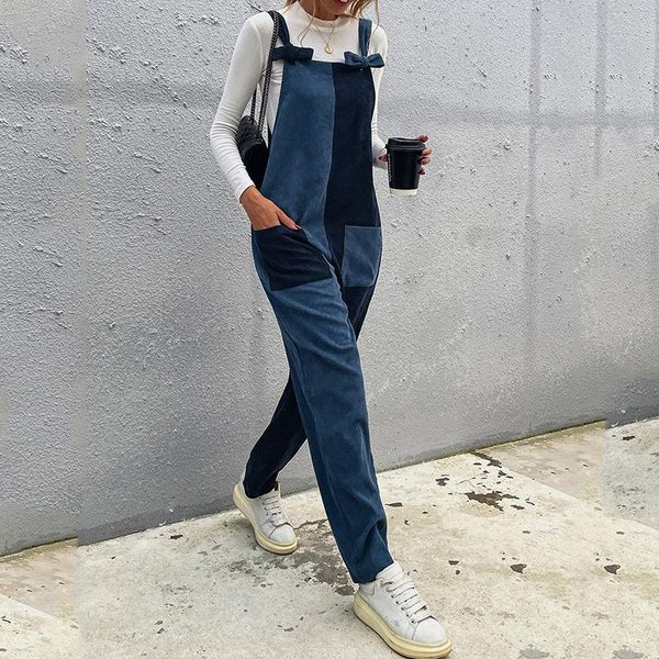 women's pants & capris arrival casual trousers mujer full length ladies double colors leg patched pockets lace up overalls women 2021 f, Black;white
women's pants & capris arrival casual trousers mujer full length ladies double colors leg patched pockets lace up overalls women 2021 f, Black;white