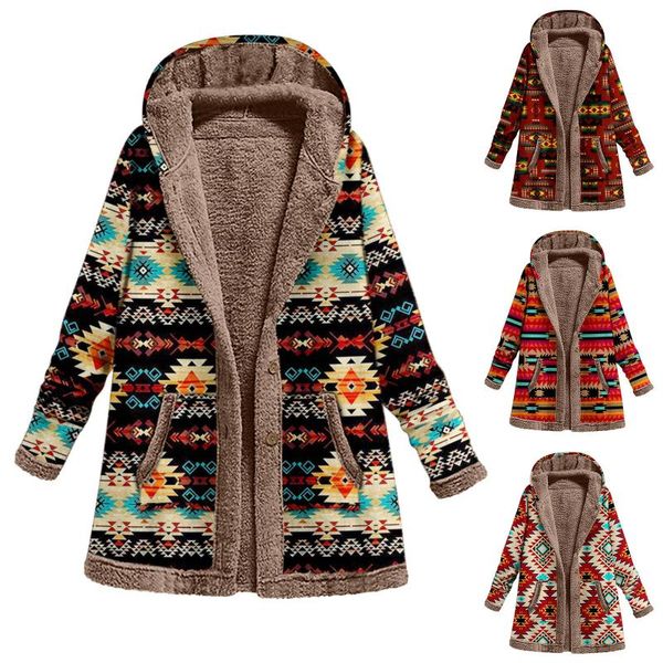 women's jackets winter plus size s-5xl warm women jacket collar button down printed cardigan long coat fashion 2021 autumn outwear, Black;brown
women's jackets winter plus size s-5xl warm women jacket collar button down printed cardigan long coat fashion 2021 autumn outwear, Black;brown