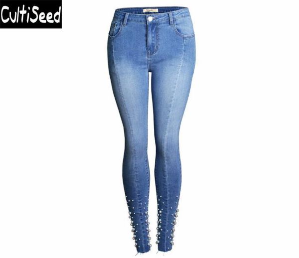 beads jeans pants clothing lady elegant office work slim hip long pencil trousers female party women's, Blue
beads jeans pants clothing lady elegant office work slim hip long pencil trousers female party women's, Blue