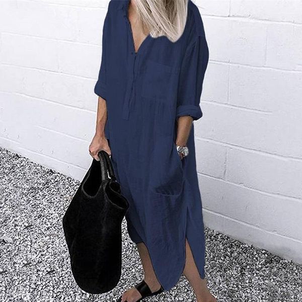 casual dresses elegant solid office female side split 2021 summer plus long sleeve size 5xl women shirt dress t-down collar ladies, Black;gray
casual dresses elegant solid office female side split 2021 summer plus long sleeve size 5xl women shirt dress t-down collar ladies, Black;gray