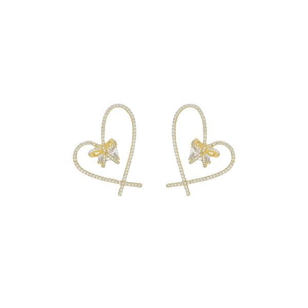 luxury zeg designer's heart series love gift earrings women's high earrings 925 silver needle earrings jewelry, Golden;silver
luxury zeg designer's heart series love gift earrings women's high earrings 925 silver needle earrings jewelry, Golden;silver