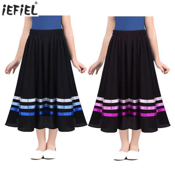 girls chiffon skirts ballet stage performance striped ribbons elastic waist dance dress summer teenage school long skirt, Blue
girls chiffon skirts ballet stage performance striped ribbons elastic waist dance dress summer teenage school long skirt, Blue