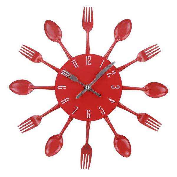 wall clocks cutlery kitchen clock noiseless stainless steel knife and fork spoon home decor red
wall clocks cutlery kitchen clock noiseless stainless steel knife and fork spoon home decor red