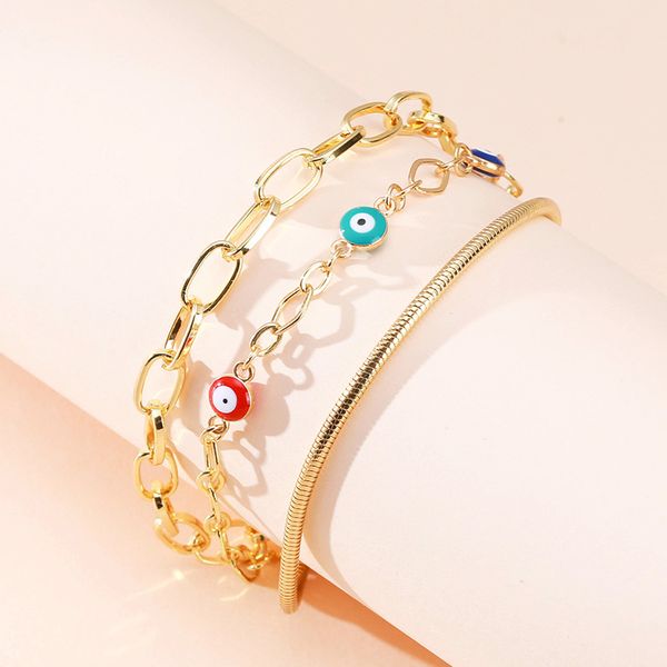 jewelry creative color eye beads hanging fashion multi-layer chain bracelet exquisite hand decoration, Black
jewelry creative color eye beads hanging fashion multi-layer chain bracelet exquisite hand decoration, Black