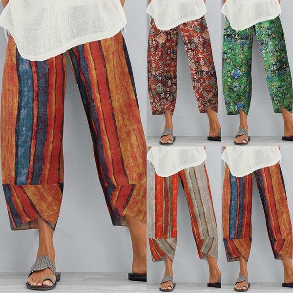 women's pants & capris 2021 summer harem vintage printed zanzea women casual cotton linen turnip pantalon cropped trousers streetwear s, Black;white
women's pants & capris 2021 summer harem vintage printed zanzea women casual cotton linen turnip pantalon cropped trousers streetwear s, Black;white
