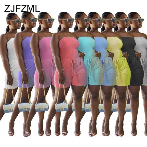 high elastic waist romper women jumpsuit off the shoulder sleeveless beach playsuit summer solid ruched open back pocket overall women', Black;white
high elastic waist romper women jumpsuit off the shoulder sleeveless beach playsuit summer solid ruched open back pocket overall women', Black;white