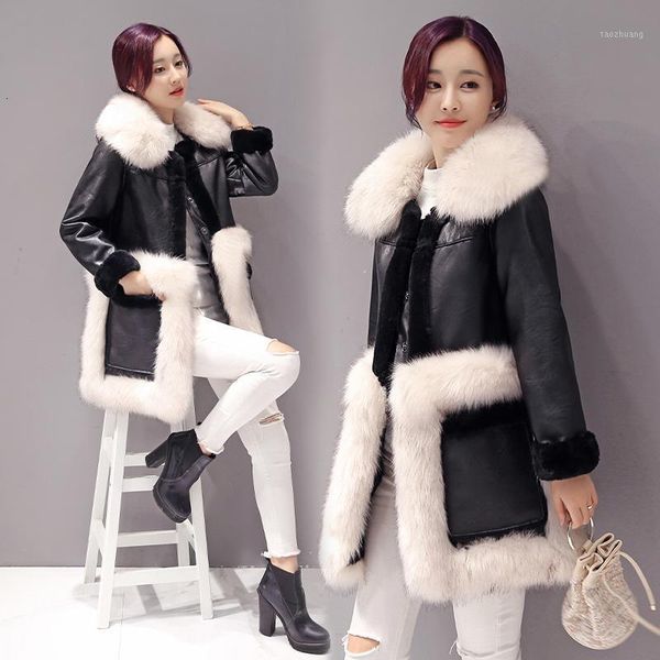 women's leather & faux european winter jacket women fur collar black coat warm jackets and coats casacas para mujer kj5261 dh6q
women's leather & faux european winter jacket women fur collar black coat warm jackets and coats casacas para mujer kj5261 dh6q