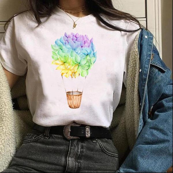 clothes graphic watercolor balloon plant women t shirt holiday flower floral print tees female womens, White
clothes graphic watercolor balloon plant women t shirt holiday flower floral print tees female womens, White
