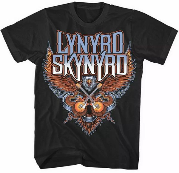 official lynyrd skynyrd t shirt crossed guitars black classic rock merch unisex, White;black
official lynyrd skynyrd t shirt crossed guitars black classic rock merch unisex, White;black