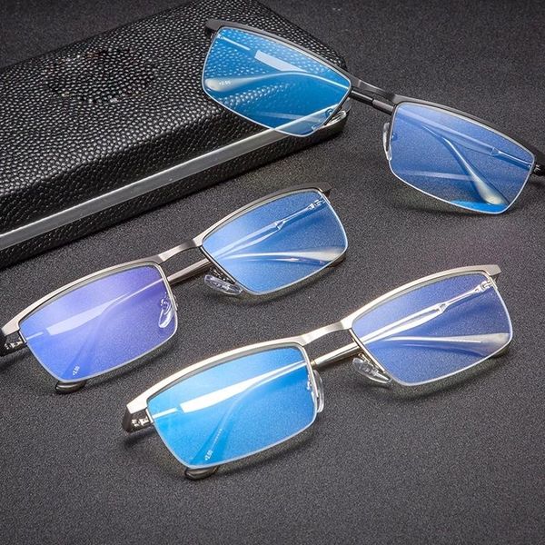 sunglasses alloy half men's eyeglasses frame square optical reading glasses blue light blocking prescription +4, White;black
sunglasses alloy half men's eyeglasses frame square optical reading glasses blue light blocking prescription +4, White;black