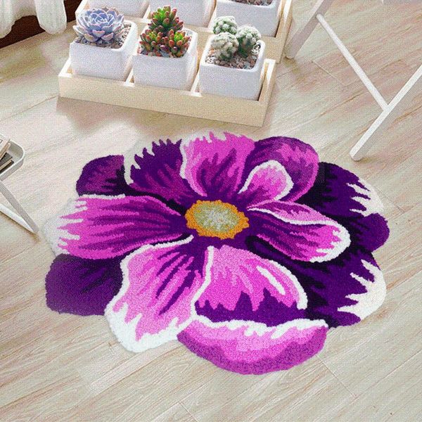 carpets 3d dahlia flower embroidery carpet soft non-slip flocking area rug purple art floral fluffy living room bathroom mat home decor
carpets 3d dahlia flower embroidery carpet soft non-slip flocking area rug purple art floral fluffy living room bathroom mat home decor