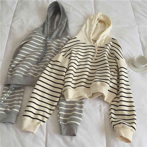 hoodies fall 20 / loose striped hoodie women's sleeve stitching design sportswear versatile coat, Black
hoodies fall 20 / loose striped hoodie women's sleeve stitching design sportswear versatile coat, Black
