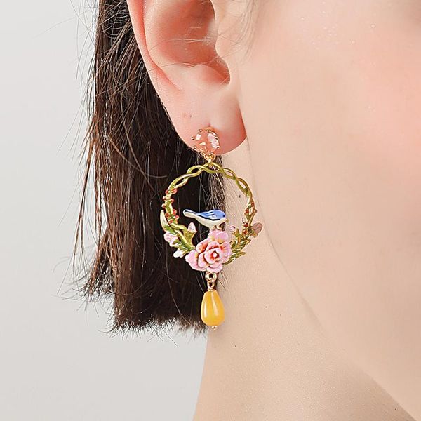 dangle & chandelier cute lovely blue bird flower wreth drop ears jewelry romantic luxury mori garden animal earring gift feamle party access, Silver
dangle & chandelier cute lovely blue bird flower wreth drop ears jewelry romantic luxury mori garden animal earring gift feamle party access, Silver