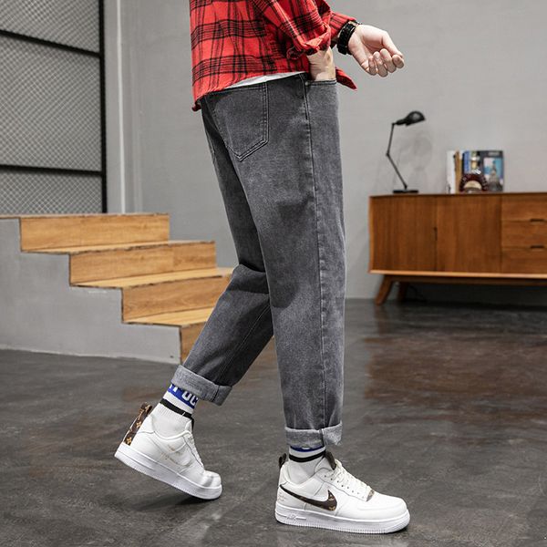 men's jeans thin 2021 spring and summer casual loose trend korean wide leg pants, Blue
men's jeans thin 2021 spring and summer casual loose trend korean wide leg pants, Blue