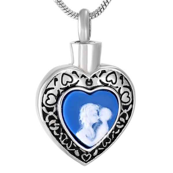 pendant necklaces heart necklace blue zircon mom and baby cremation memorial jewelry stainless steel jar for mother's day, Silver
pendant necklaces heart necklace blue zircon mom and baby cremation memorial jewelry stainless steel jar for mother's day, Silver
