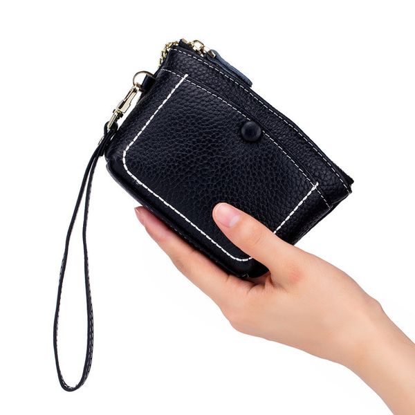 women short organizer wallet solid color hasp mini wallets womens bags wholesale credit card genuine leather black/red/grey q26x31, Red;black
women short organizer wallet solid color hasp mini wallets womens bags wholesale credit card genuine leather black/red/grey q26x31, Red;black