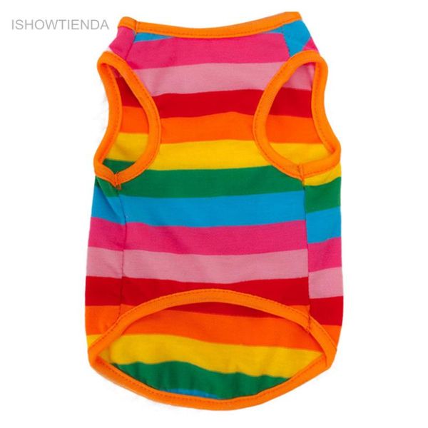 dog apparel ly design rainbow stripe pet shirt vest clothes puppy cat costume clothing for teddy summer
dog apparel ly design rainbow stripe pet shirt vest clothes puppy cat costume clothing for teddy summer
