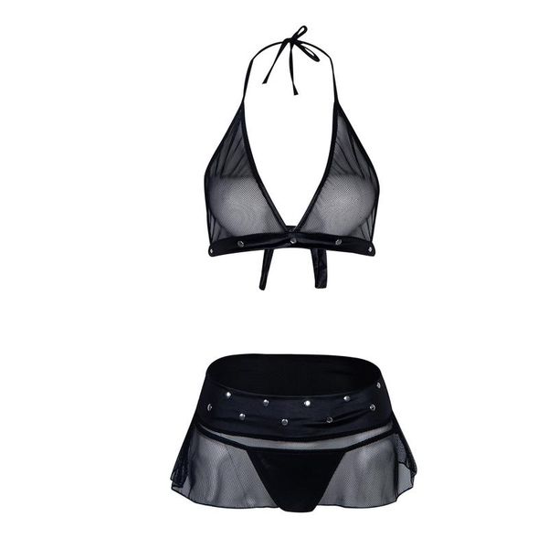 bras sets two pieces lingerie set women bodysuit lace deep v bra halter string erotic sleepwear open underwear shorts, Red;black
bras sets two pieces lingerie set women bodysuit lace deep v bra halter string erotic sleepwear open underwear shorts, Red;black