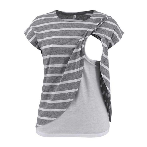 maternity & tees short sleeve breastfeeding clothes double layer pregnancy shirt women pregnant's 2021 wrap enfermeria, White
maternity & tees short sleeve breastfeeding clothes double layer pregnancy shirt women pregnant's 2021 wrap enfermeria, White