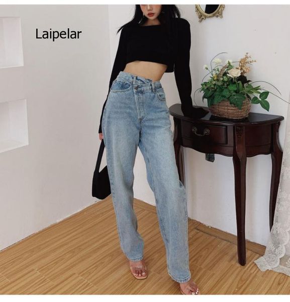 women's jeans irregular high waist mom women straight street full length clothes 2021 fashion stitching, Blue
women's jeans irregular high waist mom women straight street full length clothes 2021 fashion stitching, Blue