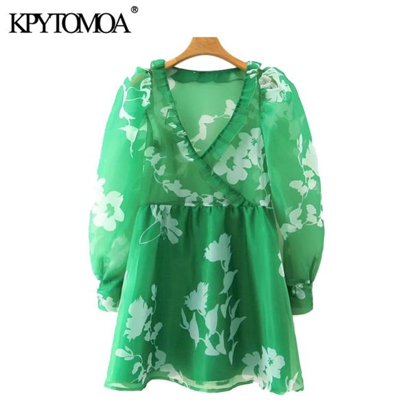women fashion transparent floral print ruffled mini dress vintage puff sleeve with lining female dresses 210420, Black;gray
women fashion transparent floral print ruffled mini dress vintage puff sleeve with lining female dresses 210420, Black;gray