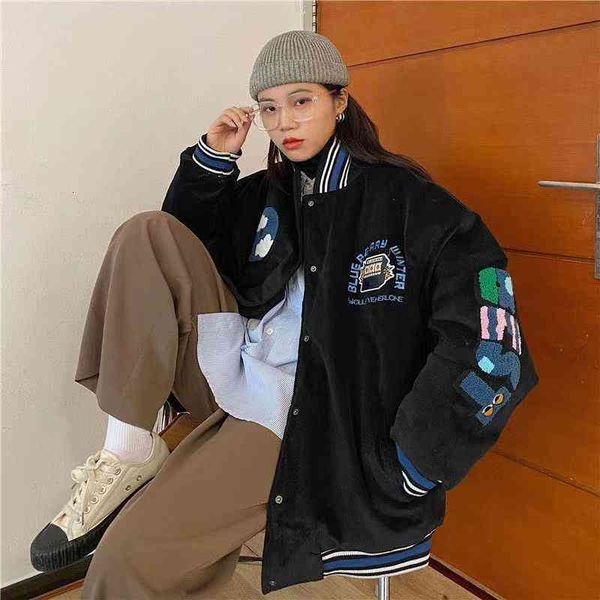 women's jackets corduroy jacket baseball uniform female new fashion ins niche design sense college style loose korean zip up 3jha, Black;brown
women's jackets corduroy jacket baseball uniform female new fashion ins niche design sense college style loose korean zip up 3jha, Black;brown