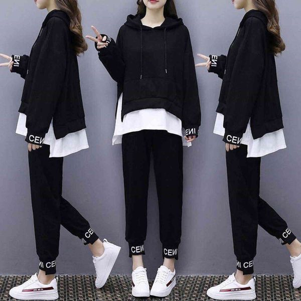 autumn and winter plush thickened casual sportswear fake female korean student large loose fashion two-piece set, Gray
autumn and winter plush thickened casual sportswear fake female korean student large loose fashion two-piece set, Gray