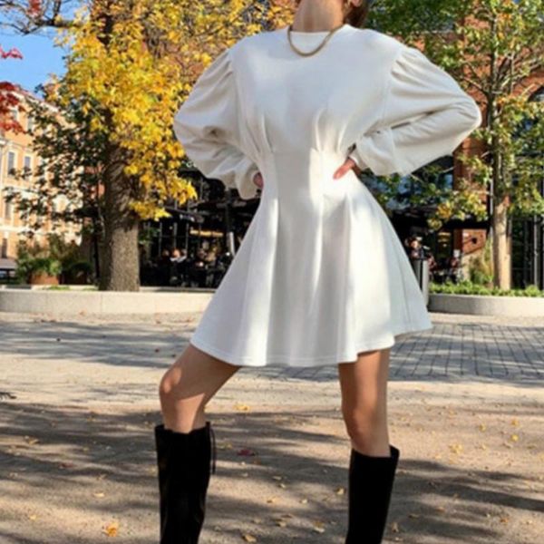 casual dresses ladies fall fashion long sleeve a-line dress women collar high waist pleated mini party sweet clothes 2021, Black;gray
casual dresses ladies fall fashion long sleeve a-line dress women collar high waist pleated mini party sweet clothes 2021, Black;gray
